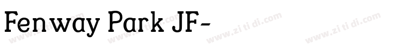 Fenway Park JF字体转换